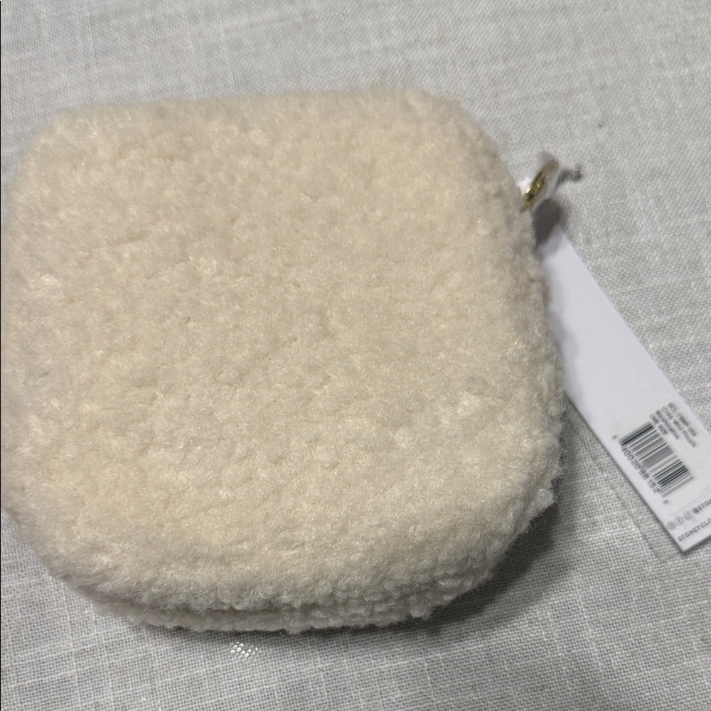 Stoney Clover Lane Cream Textured Cosmetic Bag